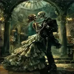 Romantic Skeleton Lover Diamond Painting Kits