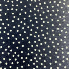 1 Yard Black Jumbo Dot Satin Nylon Spandex Fabric Lightweight 45 Inch Wide