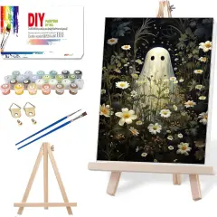 Halloween Paint by Numbers Kit - 12x8 Inch (Ghost)