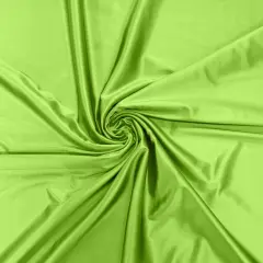 1 Yard Stretch Satin Spandex Casino Fabric Glossy Heavyweight For Elegant Designs Neon Green