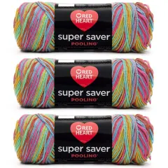 Red Heart Super Saver Pooling Yarn 24 Pack-Papaya