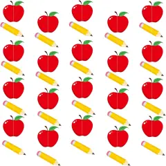 41Ft 5 Pcs Pencil Apples Garland