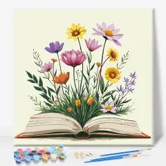 Framed Paint by Numbers Kit for Adults Beginner & Kids Ages 10-13 - 10 x 10 Inch