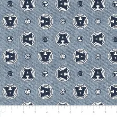 Licensed Marvel Prints Avengers - Avengers Patches Navy Cotton Fabric by the Yard