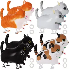 8 Pcs Walking Cat Balloons,Cat Balloons for Kids,(Cat-8 Pcs)