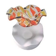 11" Dia. x 4.75" Large Organic Slump Glass Fusing Kiln Mold