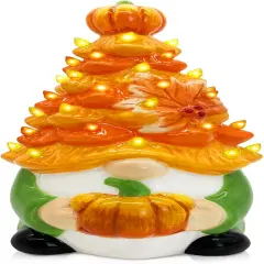 Green Gnome Pumpkin Table Decor