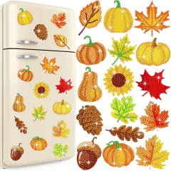 16 Pcs Diamond Painting Autumn Thanksgiving Art Kits for Adults