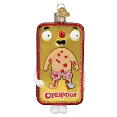 Old World Christmas 4.0 Inch Operation&reg; Tree Ornament , Hasbro Game Family Favorite Multicolored