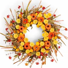 22 Inch Fall Wreaths for Front Door