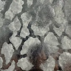 1 Yard Aphetic Cloud Foil Stretch Polyester Spandex Fabric 56" Wide White Silver