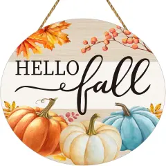 Pumpkin Patch Maple Leaf Hanging Sign - Fall Decor