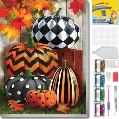 7.8x11.8in - Fall Pumpkin Diamond Art Painting Kits for Adults