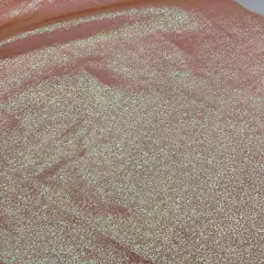 1 Yard Orange Iridescent Sheer Organza Fabric Lightweight Shimmer Material for Dresses & Decorations 45 Inch Wide