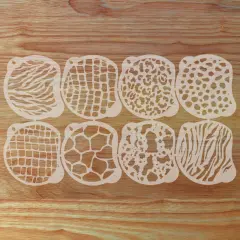 Animal Print Face Painting Stencil Set | Perfect for Face Painting, Temporary Tattoos, Birthday Party | Designer Stencils |