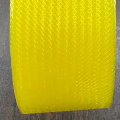 1 Yard Nylon Horsehair Trim 2" Wide Stiff Crinoline Braid for Costumes & Formal Wear Yellow