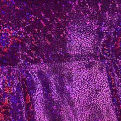 1 Yard Alligator print Hologram 4 Way Stretch Nylon Spandex Fabric 60&rdquo; Width Black Fuchsia