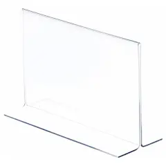 Plymor Clear Acrylic Sign Display / Literature Holder (Bottom-Load), 8.5" W x 5.5" H