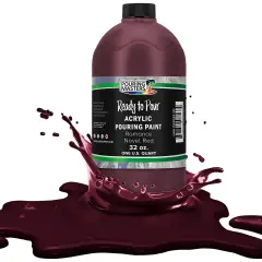 Pouring Masters Romance Novel Red Ready to Pour Acrylic Pouring Paint - Premium 32-Ounce Pre-Mixed Fluid Acrylic Paint - Fluid Art Supplies for Canvas, Wood, Paper, Tile & Rocks