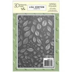 Lisa Horton Crafts Embossing Folder 5"X7"-Spring Foliage