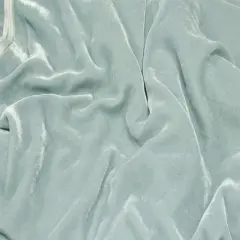 1 yard Silk Rayon Velvet Fabric for Costumes and Upholstery 45 Inches Width Ice Blue