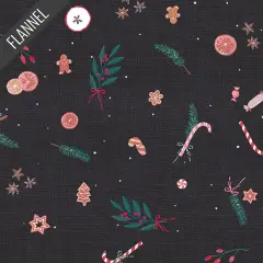 Christmas Potpourri Flannel in Wintertale (f12250) | Art Gallery Flannel | AGF Studio | Art Gallery