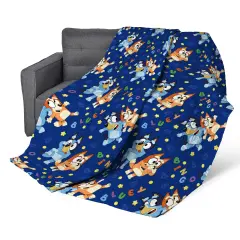 Bluey Quilted Throw Blanket Goofing Around