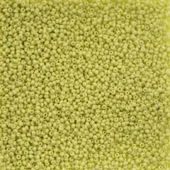 John Bead 11/0 Opaque Dyed Solgel Czech Glass Seed Beads, 250g Light Green
