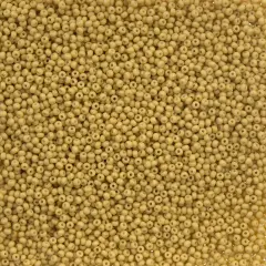 John Bead 11/0 Opaque Dyed Solgel Czech Glass Seed Beads, 250g Mustard