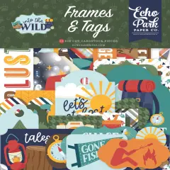 Echo Park Cardstock Ephemera-Frames & Tags, Into The Wild