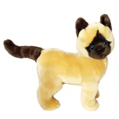 Autumn - Siamese Plush Kitten (10 Inches Standing, 12 Inches Long)
