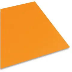 Pacon Railroad Board - 22" x 28" x 4 Ply, Orange, 100 Sheets