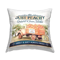 Just Peachy Orchard Decorative Printed Throw Pillow Design by Mollie B., 18 x 7 x 18