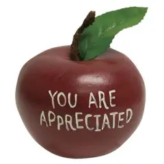 You Are Appreciated Engraved Resin Apple