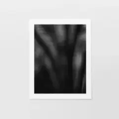 Dark Tropical Abstract Palm Silhouette Print