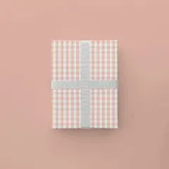 Pink Vintage Gingham Gift Wrap