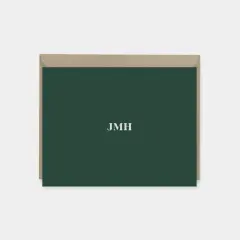 Classic Monogram Note Cards
