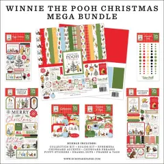 Echo Park Winnie The Pooh Christmas 12"x12" Collection Kit Mega Bundle
