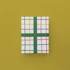 Colorful Crayon Grid Gift Wrap Paper