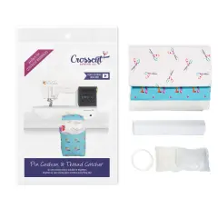 Crosscut Sewing Co.&reg; Pin Cushion & Thread Catcher Sewing Project Kit for Beginners with Fabric, Instructions and Video Sewing machines
