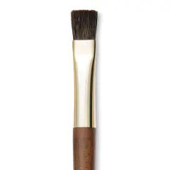 Isabey Vintage Siberian Blue Squirrel Brush - Flat, Size 4