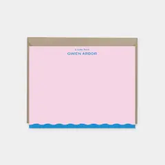 Wavy Edge Note Card II