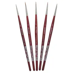 Da Vinci Cosmotop Spin Brushes - Round, Short Handle, Mini Detail Set of 5