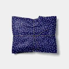 Blue Confetti Gift Wrap