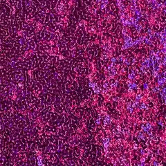 1 Yard Glitz Sequins Power Mesh Dancewear Fabric 36/60 Inch Width Hologram Fuchsia