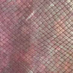 1 Yard Foiled Diamond Snake Velvet Polyester Spandex Fabric 60 Inch Width Pink illusion