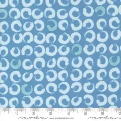 Bluish Bobbins Deep Sea 44"/45" Fabric Per Yard