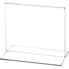 Plymor Clear Acrylic Sign Display / Literature Holder (Bottom-Load), 5" W x 4" H