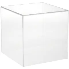 Plymor Clear Acrylic Display Case, 10" x 10" x 10" No Base