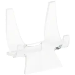 Plymor Clear Acrylic Double-Scoop Display Easel, 2.375" H x 2.25" W x 2.125" D